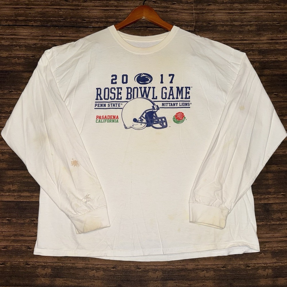 Rose Bowl 2017 Penn State Nittany Lion Long Sleeve T Shirt Large White